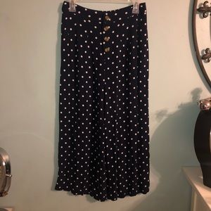 Navy and White Culottes